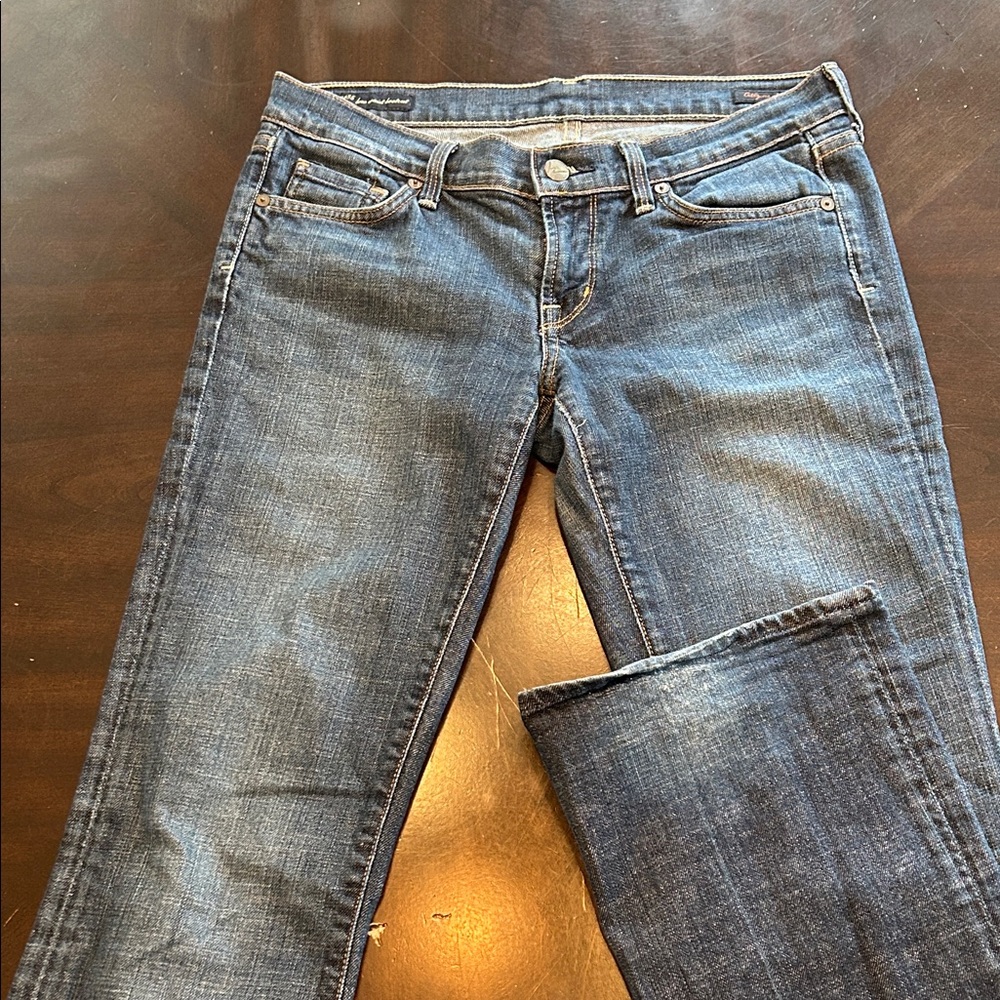 Citizens Of Humanity Medium Blue Straight Leg Jeans